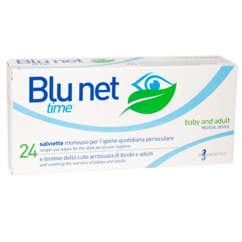 BLUNET TIME SALVIETTE PERIOCULARI LENITIVE DELLA CUTE ARROSSATA 24 PEZZI - farmachicca