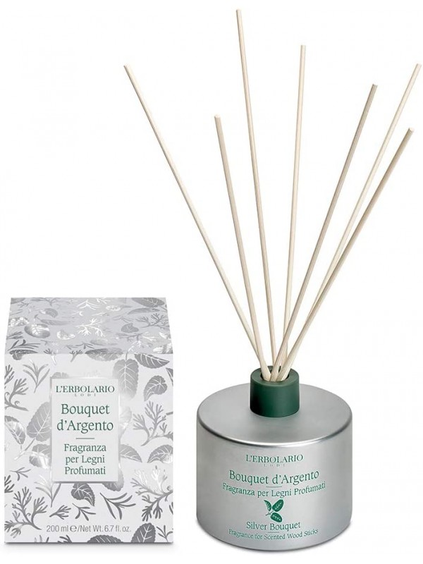 BOUQUET D'ARGENTO FRAGRANZA PER LEGNI PROFUMATI 200 ML - farmachicca