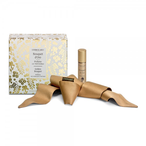 BOUQUET D'ORO PROFUMO CON TWILL MULTIUSO EDIZIONE LIMITATA 10 ML - farmachicca