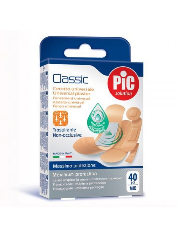 CEROTTO PIC CLASSIC MIX ANTIBATTERICO 40 PEZZI - farmachicca