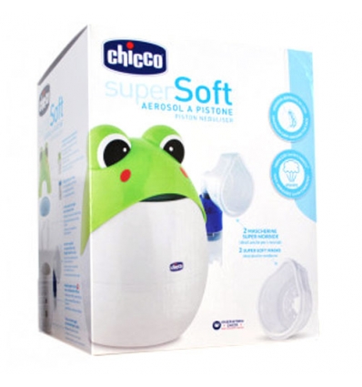 CHICCO DISPOSITIVO A PISTONE PER AEROSOLTERAPIA SUPER SOFT RANA - farmachicca