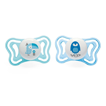 CHICCO SUCCHIETTO LIGHT BOY SILICONE 2-6 MESI 2 PEZZI - farmachicca