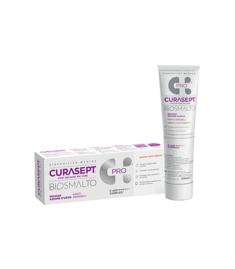CURASEPT BIOSMALTO MOUSSE DENTI SENSIBILI 50 ML - farmachicca