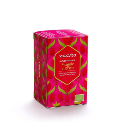 INFUSO IN FILTRO FRAGOLE E IBISCO BIO 1 PEZZO - farmachicca
