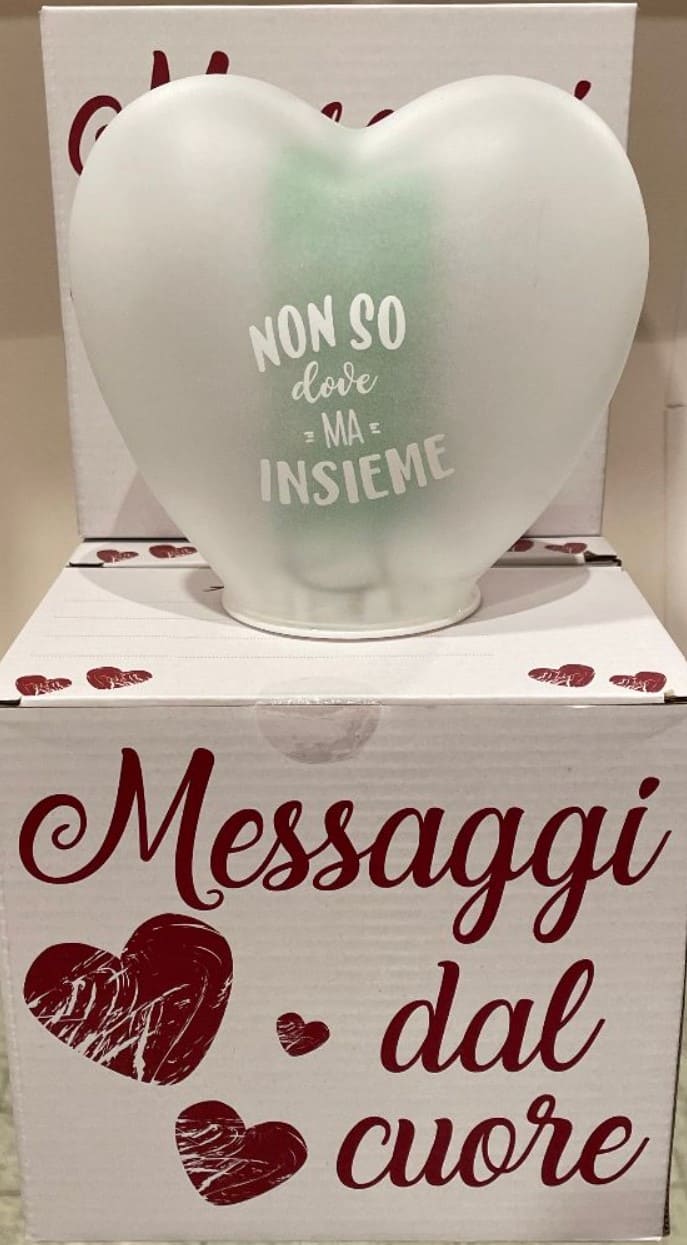 Lampada a forma di cuore Messaggi dal cuore - farmachicca