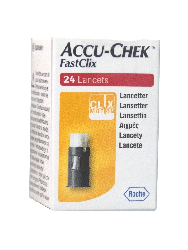 LANCETTE PUNGIDITO ACCU-CHEK FASTCLIX 24 PEZZI - farmachicca