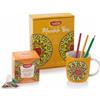 NEAVITA MANDALA BOX ARANCIO FILTROSCRIGNO SCACCIAPENSIERI BIO MUG E KIT MANDALA - farmachicca