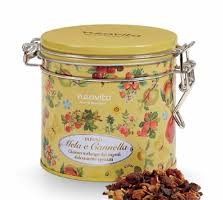 NEAVITA ROYAL TIN FRUIT INFUSIONS GIALLO CON DA INFUSO MELA CANNELLA 80 G - farmachicca