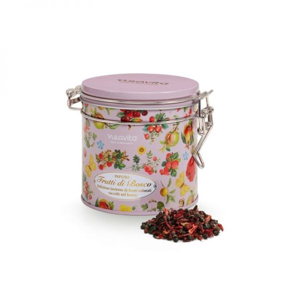 NEAVITA ROYAL TIN FRUIT INFUSO LILLA CON INFUSO FRUTTI DI BOSCO 90 G - farmachicca