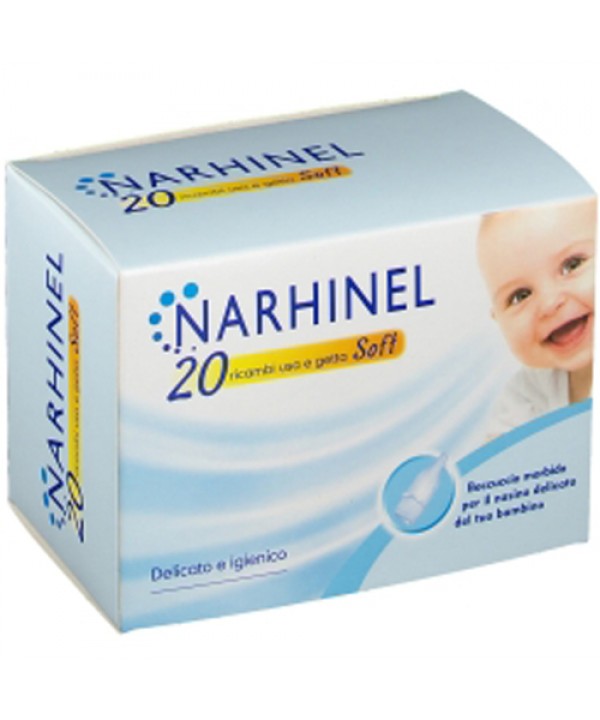  NARHINEL RICAMBI ASPIRATORE NASALE 20 PEZZI - farmachicca