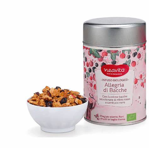 SILVER TIN ALLEGRIA DI BACCHE BIO 90 G - farmachicca