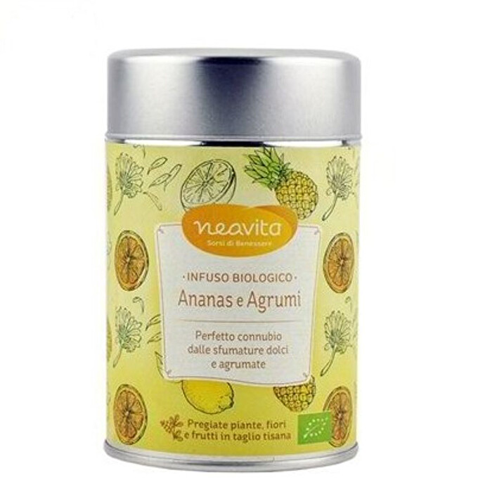 NEAVITA TISANA SILVER TIN ANANAS E AGRUMI BIO 100 G - farmachicca