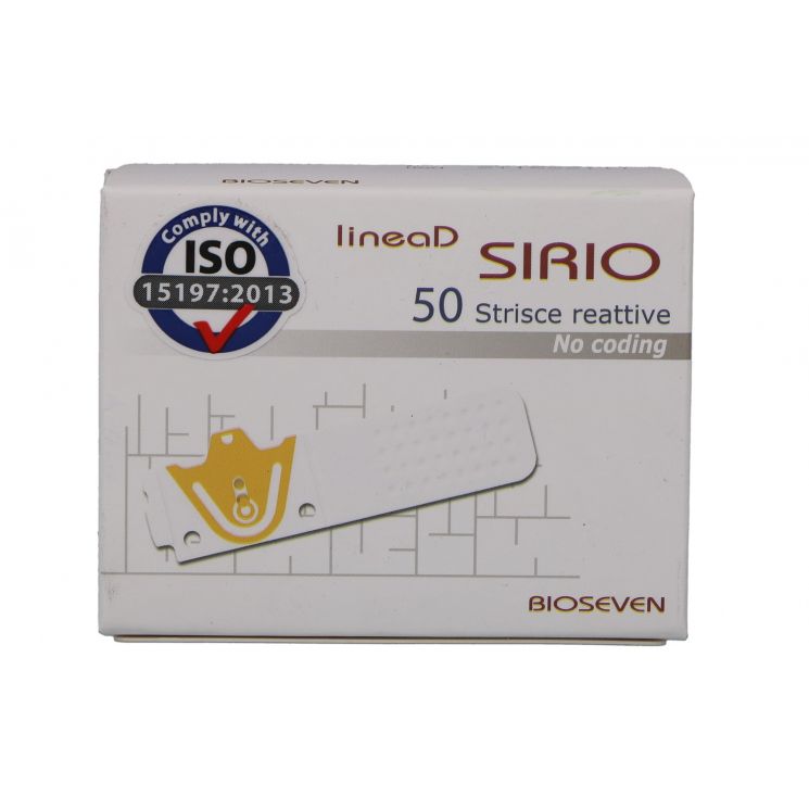 STRISCE MISURAZIONE GLICEMIA LINEA D SIRIO 50 PEZZI - farmachicca