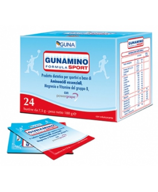 GUNAMINOFORMULA SPORT 24 BUSTE 180 G - farmachicca