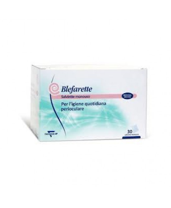 SALVIETTINE OCULARI MEDICATE BLEFARETTE SENZA PARABENI SENZA SILICONE SENZA ALCOOL 30 PEZZI - farmachicca