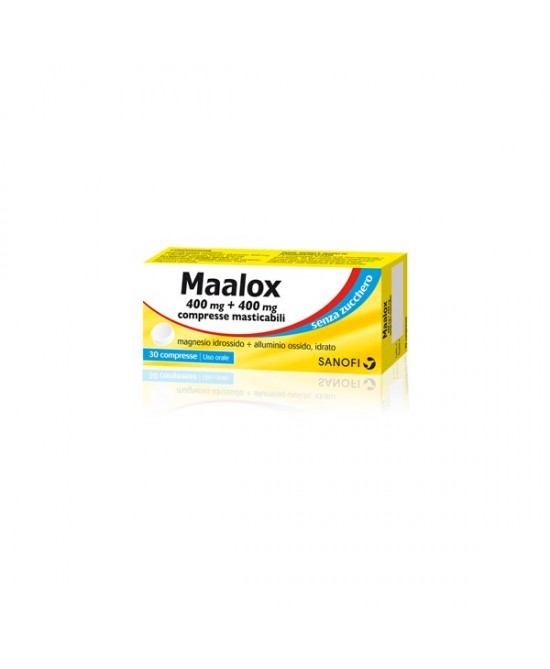 MAALOX*S/Z 30CPR LIMO400+400MG - farmachicca