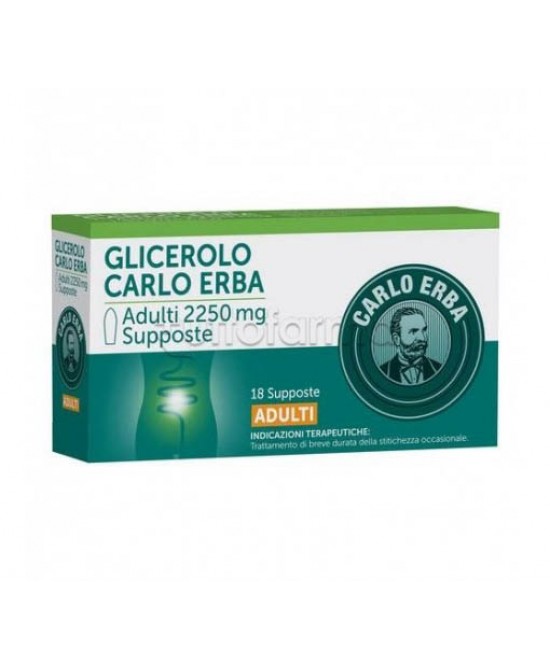 GLICEROLO*AD 18SUPP 2250MG - farmachicca