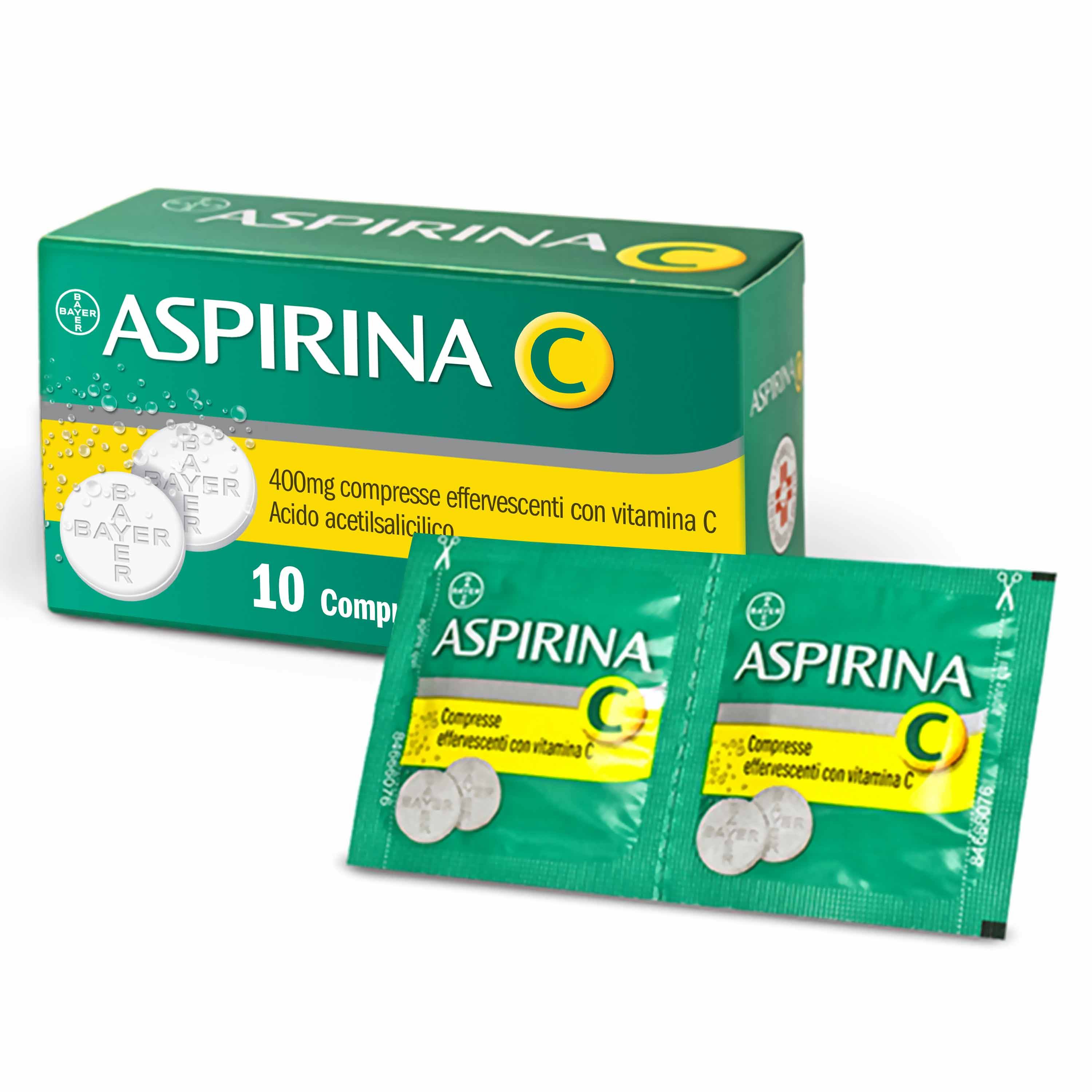 ASPIRINA C*10CPR EFF 400+240MG - farmachicca