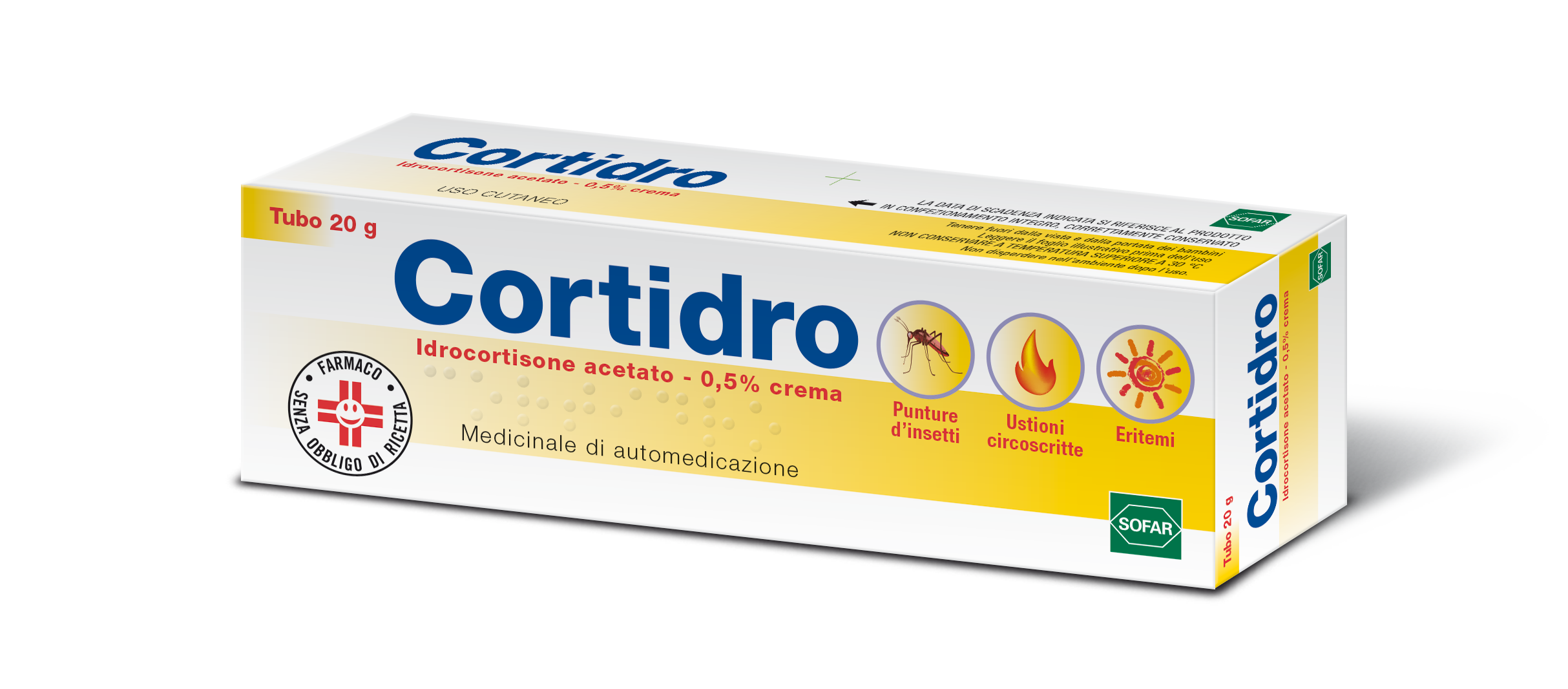 CORTIDRO*CREMA 20G 0,5% - farmachicca