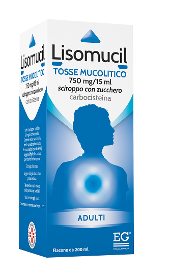 LISOMUCIL TOSSE MUC*AD SCIR 5% - farmachicca