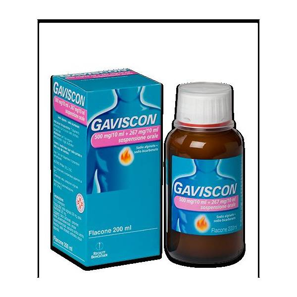 GAVISCON*OS 500MG+267MG/10ML - farmachicca