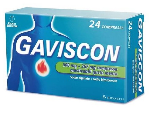 GAVISCON*24CPR MENTA 500+267MG - farmachicca