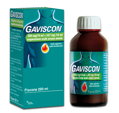 GAVISCON*OS 500+267MG/10ML MEN - farmachicca