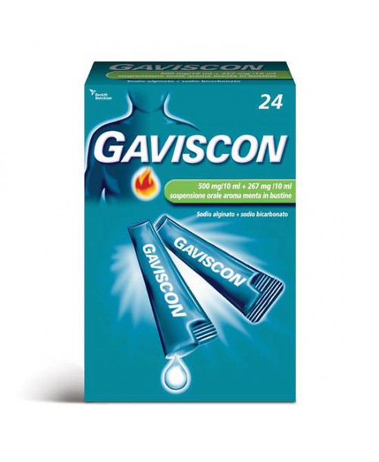 GAVISCON*24BUST 500+267MG/10ML - farmachicca
