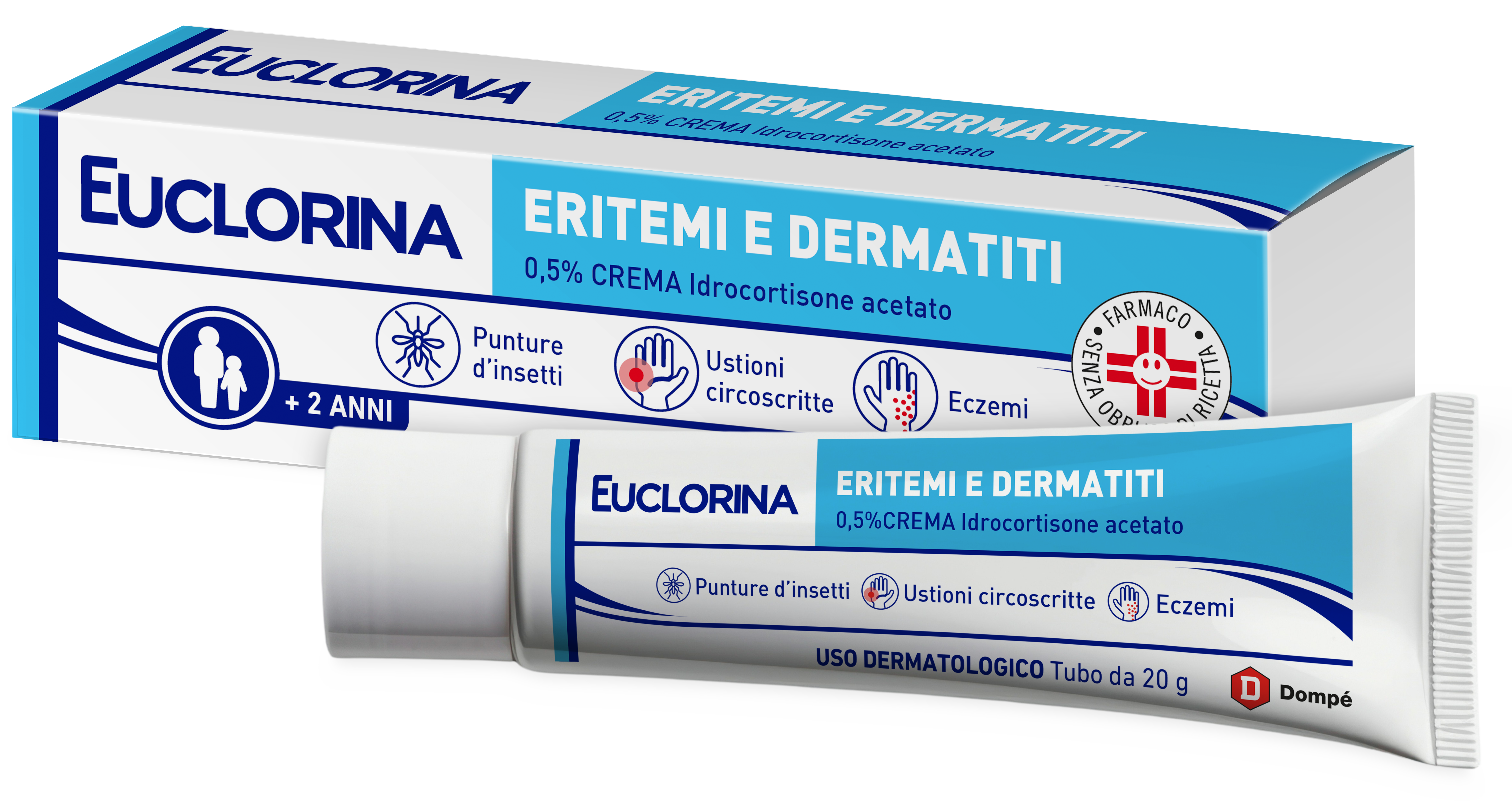 EUCLORINA ERITEMI*CR 20G 0,5% - farmachicca