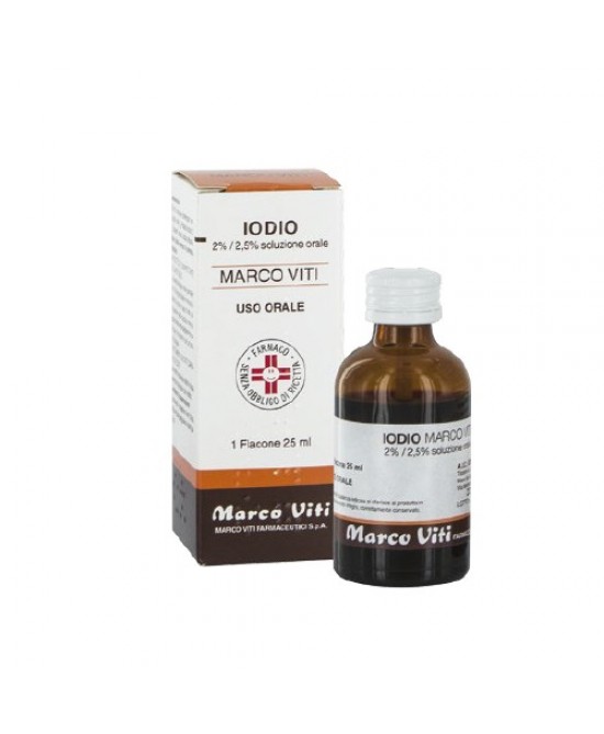 IODIO OS SOLUZ MV*25ML 2%+2,5% - farmachicca