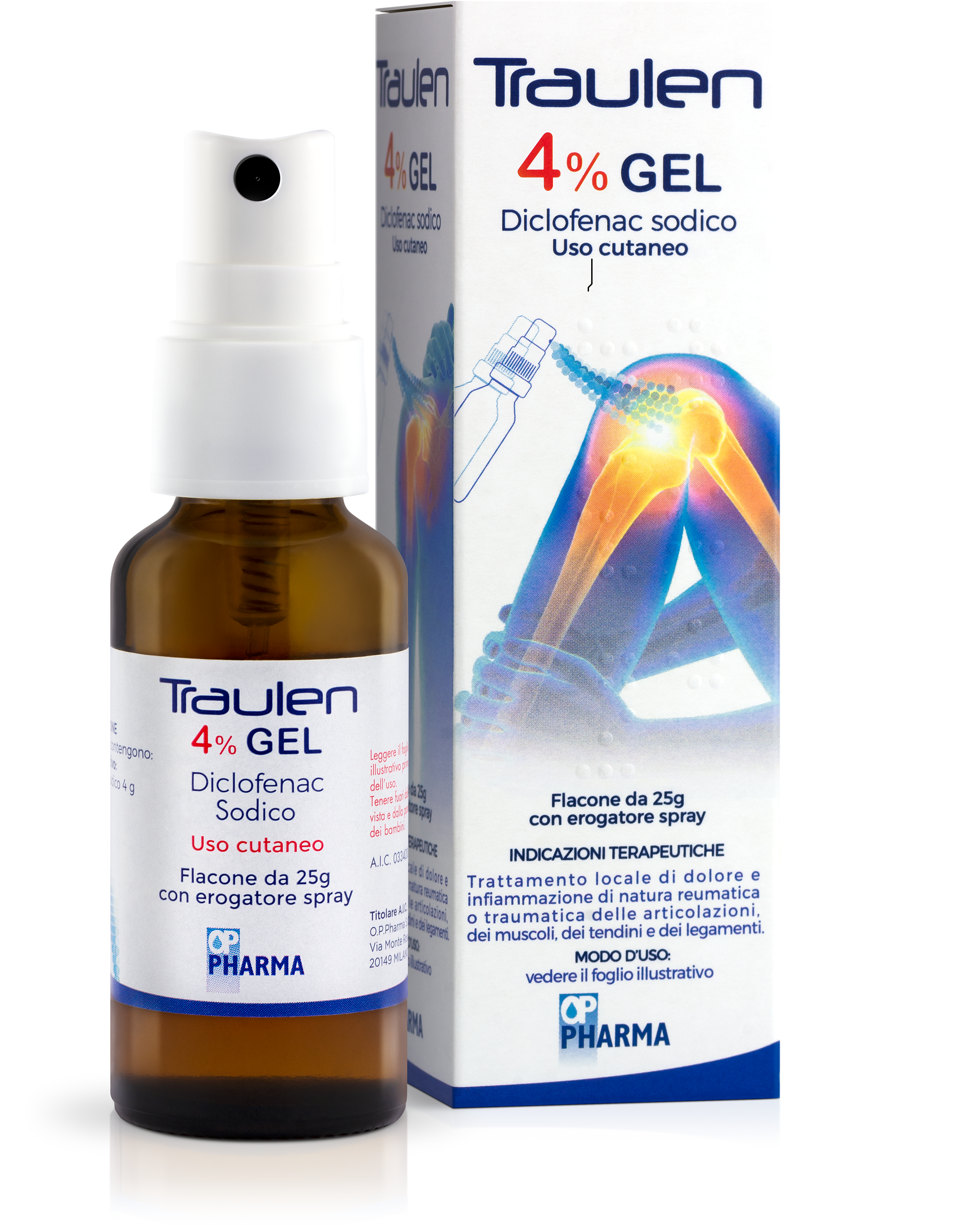 TRAULEN*GEL FL 25G 4% C/EROG - farmachicca