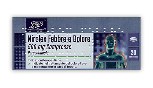 NIROLEX FEBBRE DOL*20CPR 500MG - farmachicca