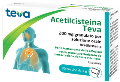 ACETILCISTEINA TEVA*30BS 200MG - farmachicca