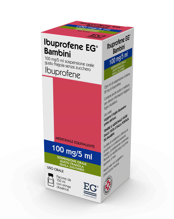 IBUPROFENE EG*FL 150ML FRAGOLA - farmachicca