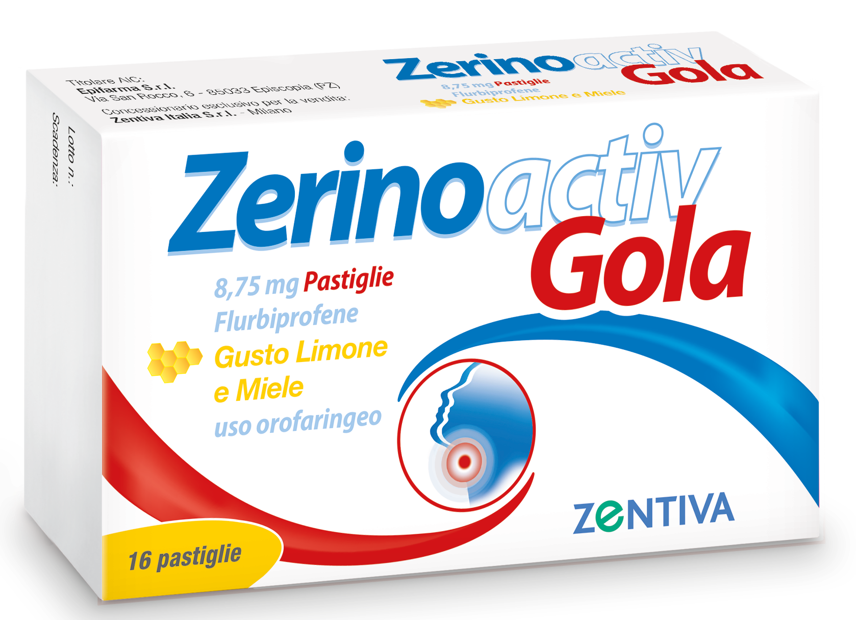 ZERINOACTIV GOLA*16PASTL LIM M - farmachicca