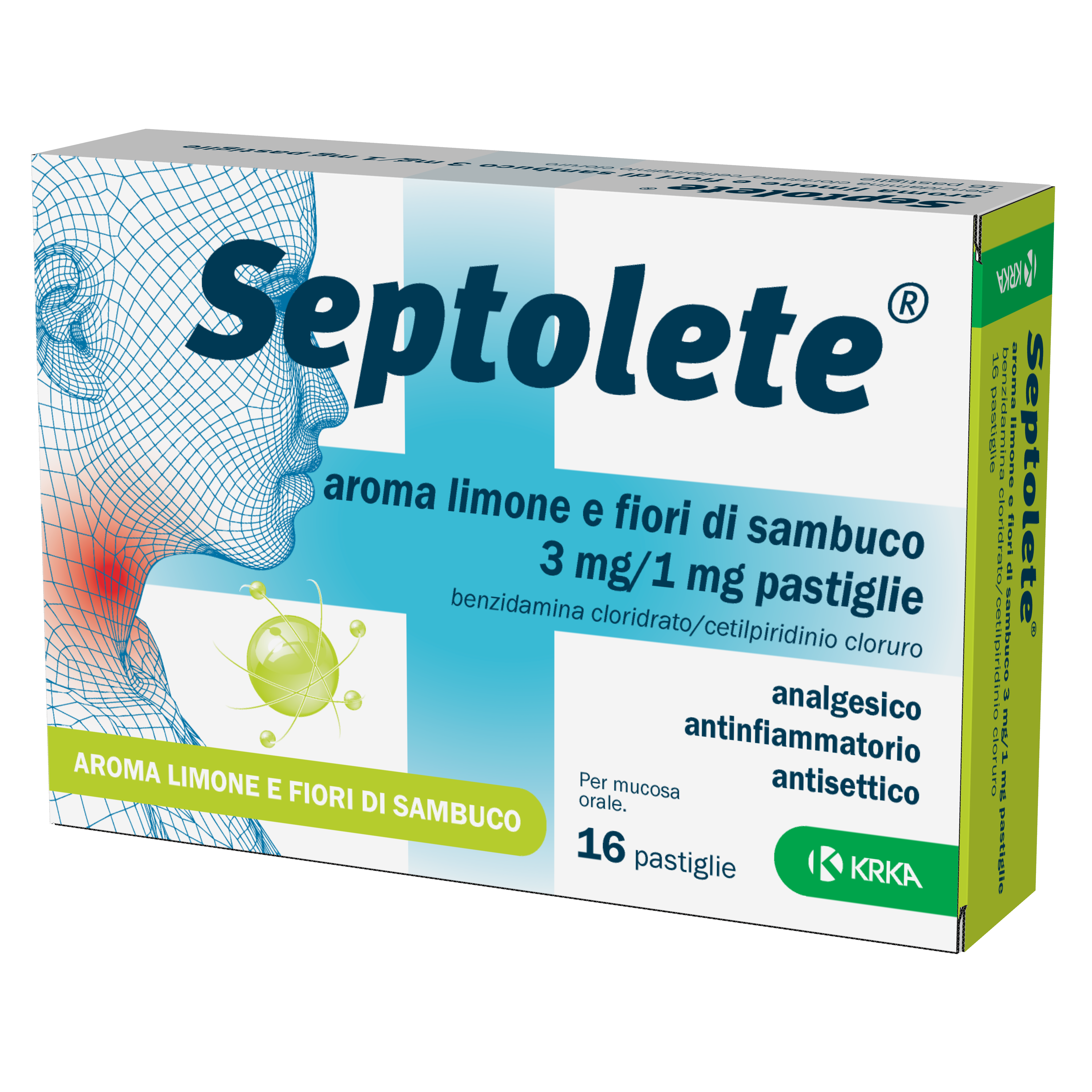 SEPTOLETE*16PAST3+1MG LIM FIOR - farmachicca