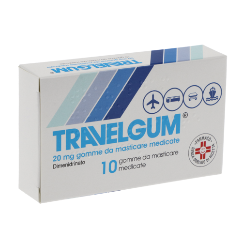 TRAVELGUM*10GOMME MAST 20MG - farmachicca