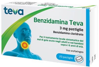 BENZIDAMINA TEVA*20PASTL 3MG - farmachicca