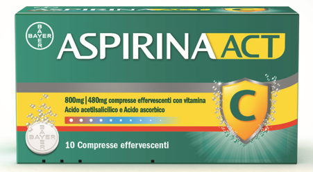 ASPIRINAACT*10CPR EFF800+480MG - farmachicca