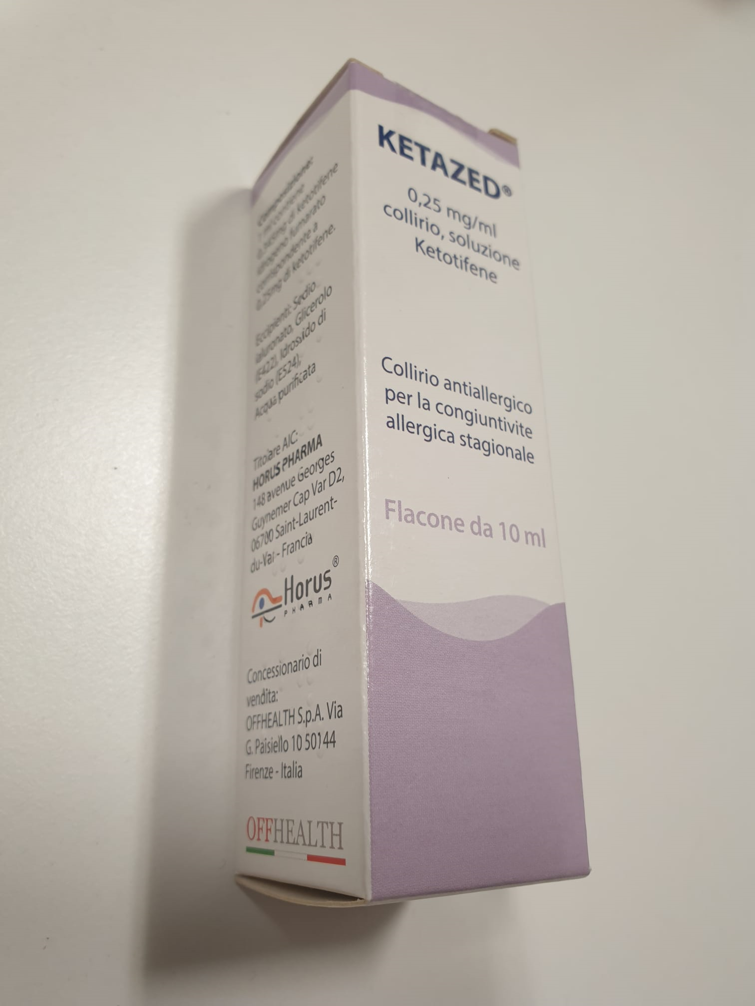 KETAZED*COLL FL 10ML 0,25MG/ML - farmachicca