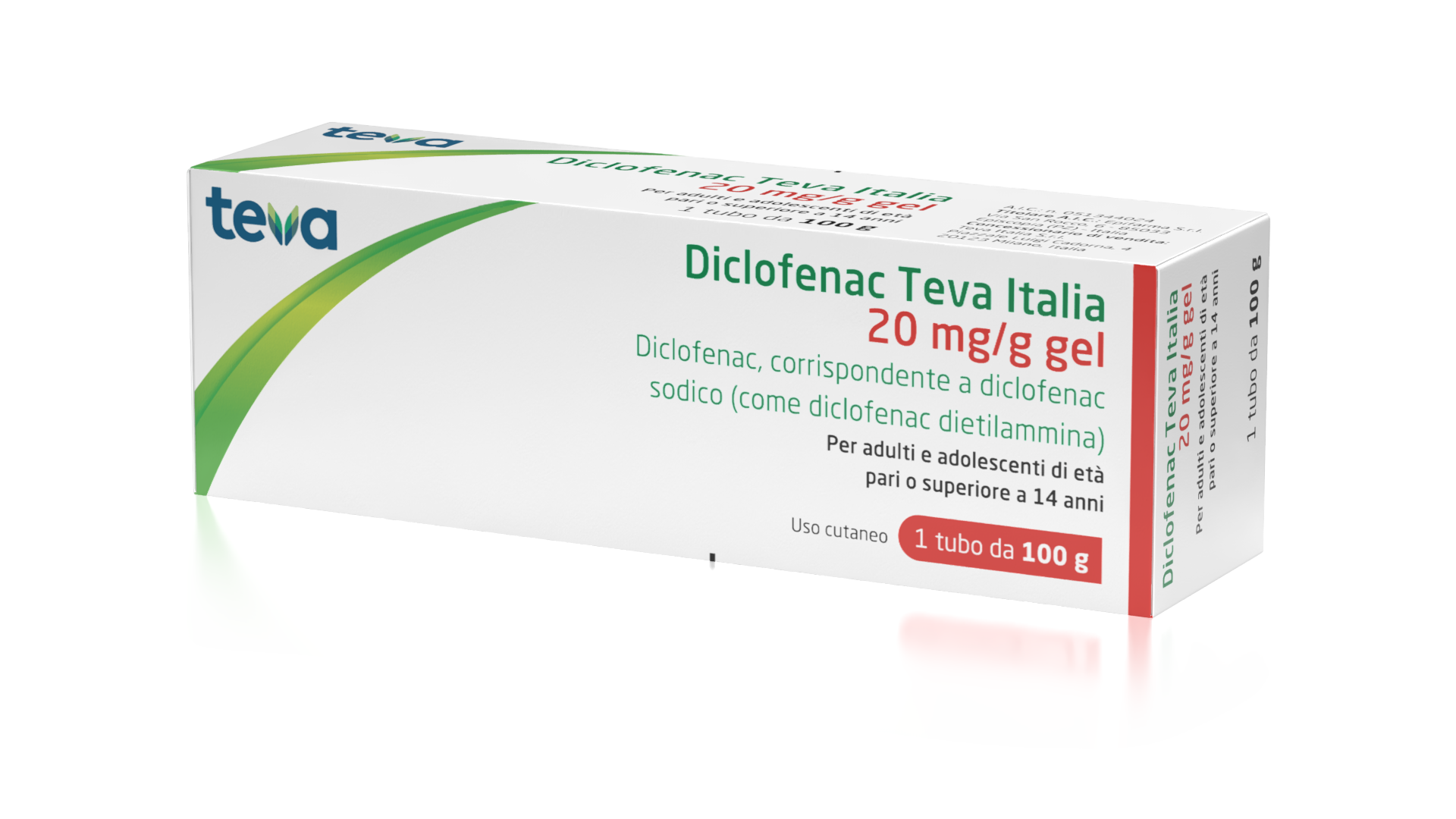DICLOFENAC TE*GEL 100G 20MG/G - farmachicca