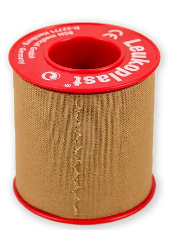 CEROTTO CHIRURGICO PER FISSAGGIO MEDICAZIONI IN ROCCHETTO LEUKOPLAST SUPPORTO VISCOSA COLOR PELLE MASSA ADESIVA CAUCCIU' OSSIDO DI ZINCO 10X500CM - farmachicca