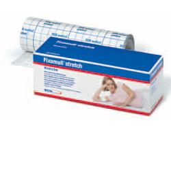 FASCIA AUTOADESIVA IPOALLERGENICA FISSAGGIO CATETERI FIXOMULL STRETCH SUPPORTO IN POLIESTERE NON TESSUTO BIANCO MASSA IN POLICARBONATO SENZA RESINE E GOMME NATURALI 15X1000CM - farmachicca