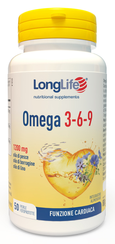 LONGLIFE OMEGA 3-6-9 50 PERLE FOTOPROTETTE - farmachicca