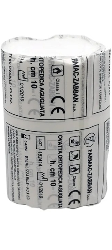 BENDA OVATTA AGUGLIATA 10X400 CM 10 PEZZI - farmachicca