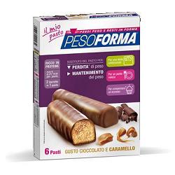 PESOFORMA BARRETTA CIOCCOLATO CARAMELLO 12 X 31 G - farmachicca