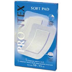 GARZA COMPRESSA PRONTEX SOFT PAD AUTOADESIVA 10X15CM 6 PEZZI - farmachicca