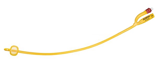 CATETERE FOLEY A MEDIA PERMANENZA  RUSCH GOLD PLUS A 2 VIE IN SILKOLATEX LATTICE-SILICONE PER ADULTO CH16 LUNGHEZZA 40 CM PUNTA CILINDRICA A 2 FORI PALLONCINO 30-50 ML 1 PEZZO - farmachicca