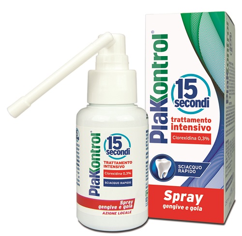 PLAKKONTROL 15 SECONDI COLLUTORIO SPRAY 50 ML - farmachicca