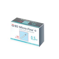 SIRINGA INSULINA BECTON DICKINSON 0,5 ML 100 UI AGO GAUGE 29 30 PEZZI - farmachicca